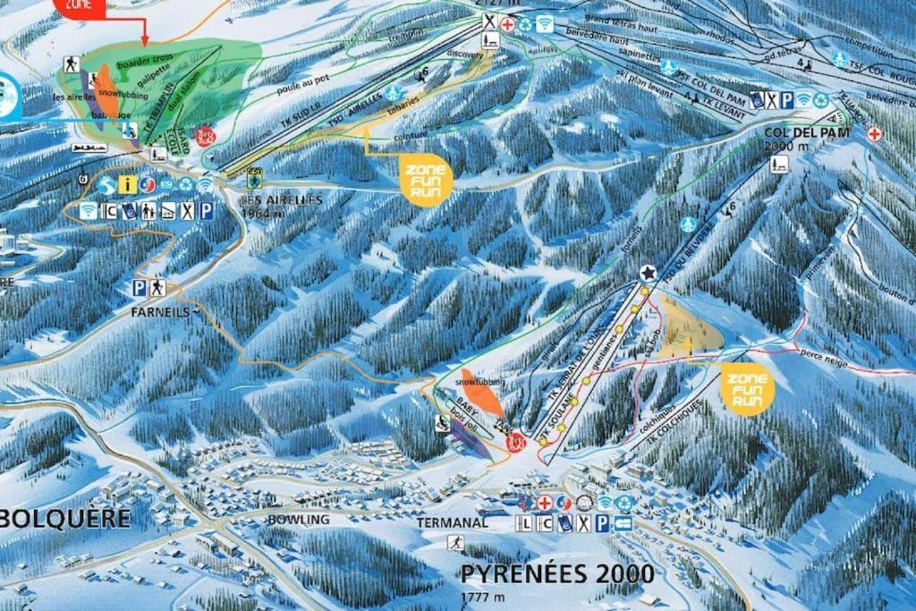 Apt Confortable Au Pied Des Pistes Et De La Foret Bolquere Pyrenees 2000 Екстериор снимка
